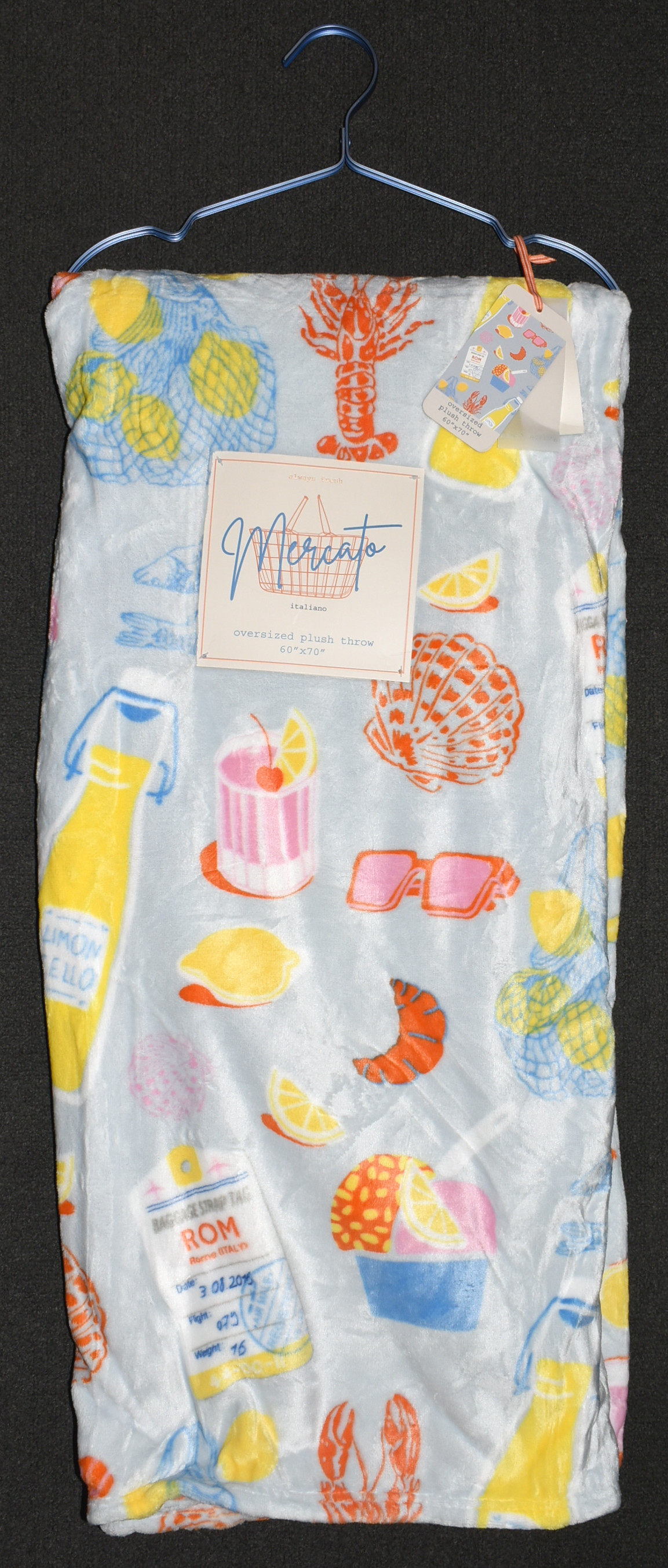 THROW, FLANNEL PLUSH, 60X70,