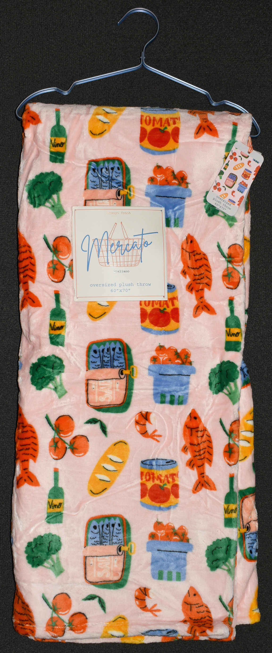 THROW, FLANNEL PLUSH, 60X70,