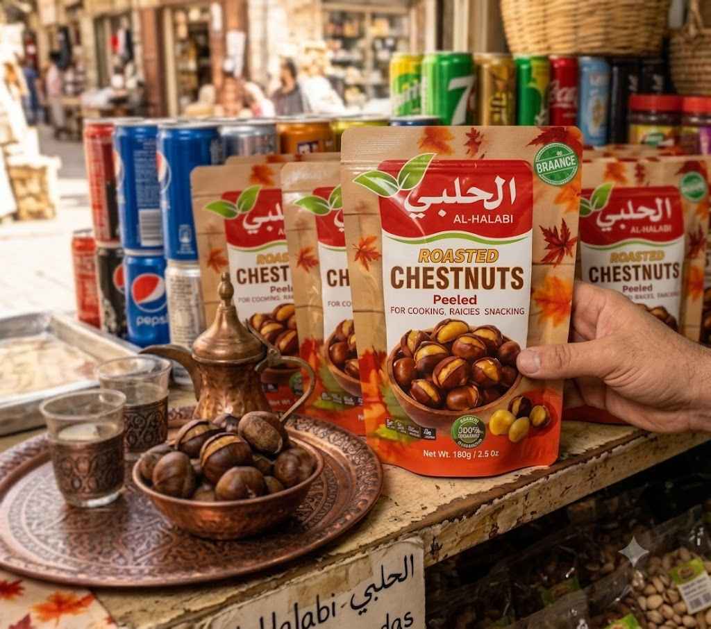 AL HALABI ROASTED CHESTNUTS 100GX30