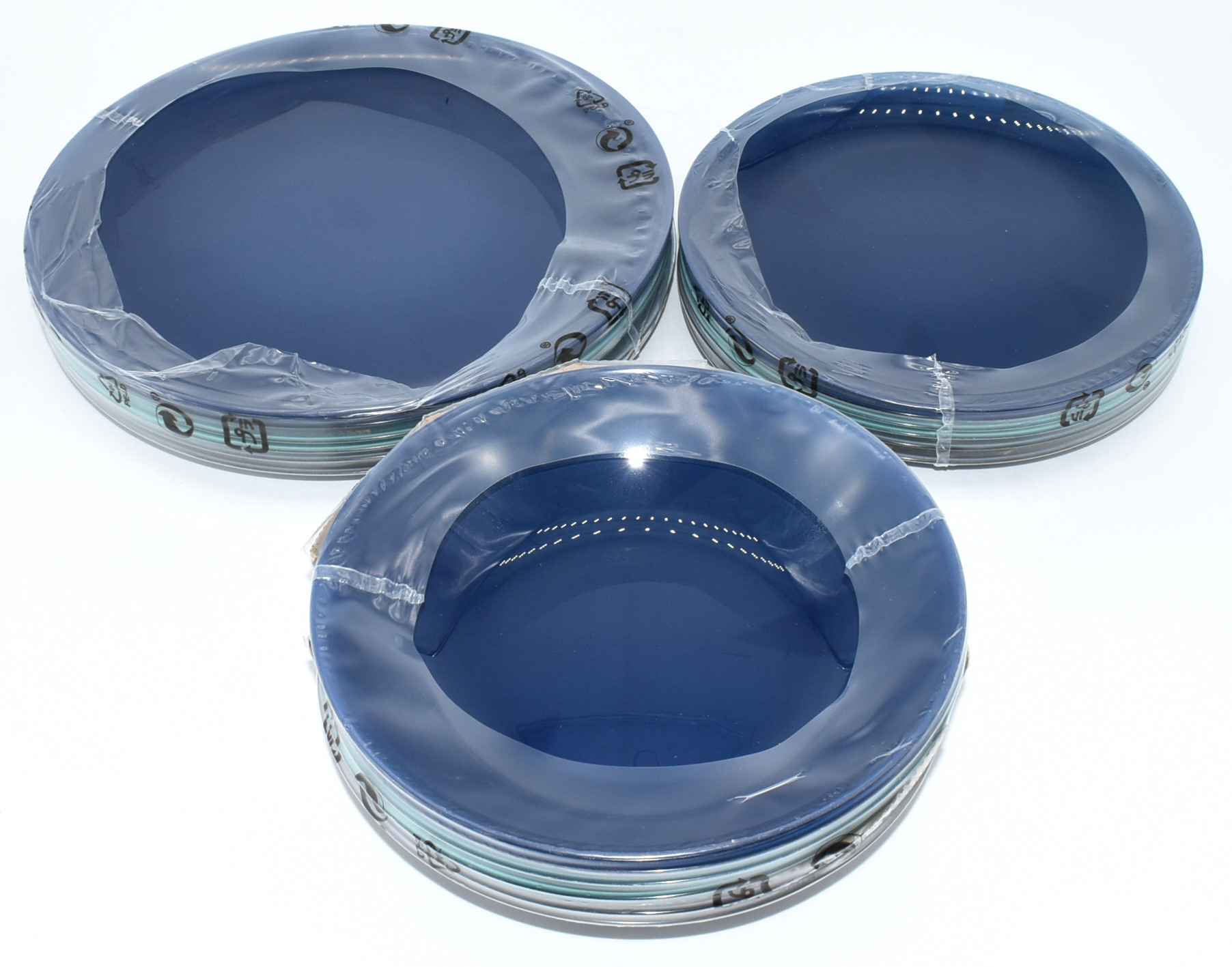 DISHWARE 18PC SET GLASS ARTY 4XEA DINNR SALD BWLSBROWN
