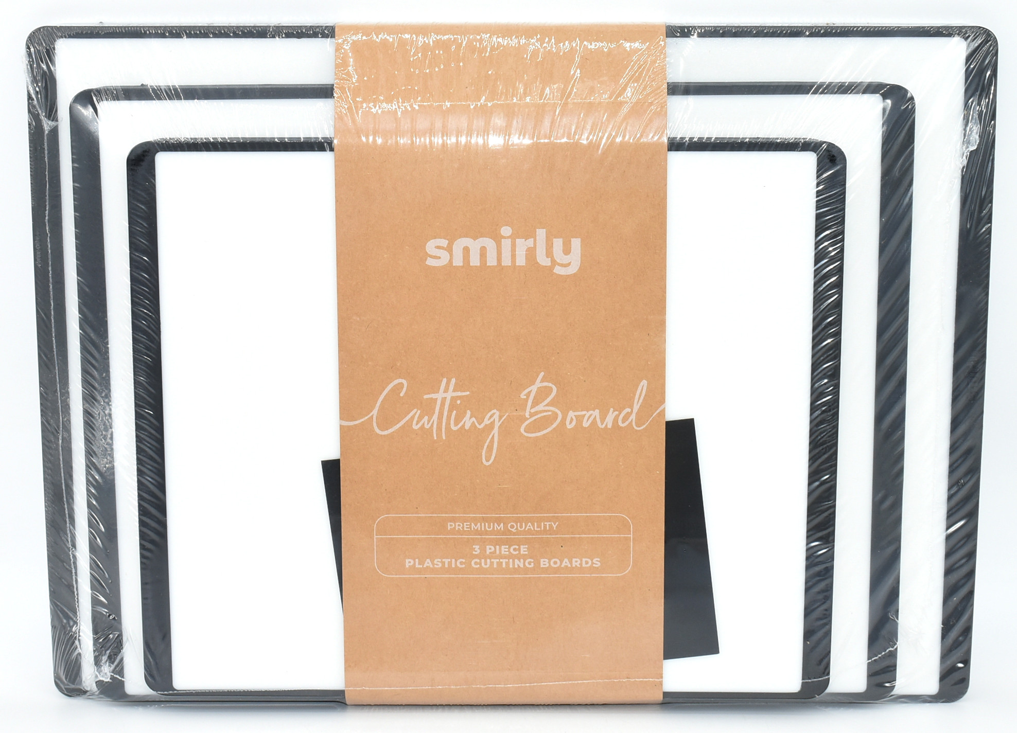 CUTTING BOARD 3PC SET WHT&AMP;B 9X11 10X13 11X15